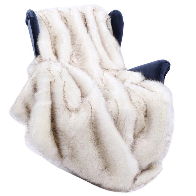 Battilo Home Luxury Fox Faux Fur Warm