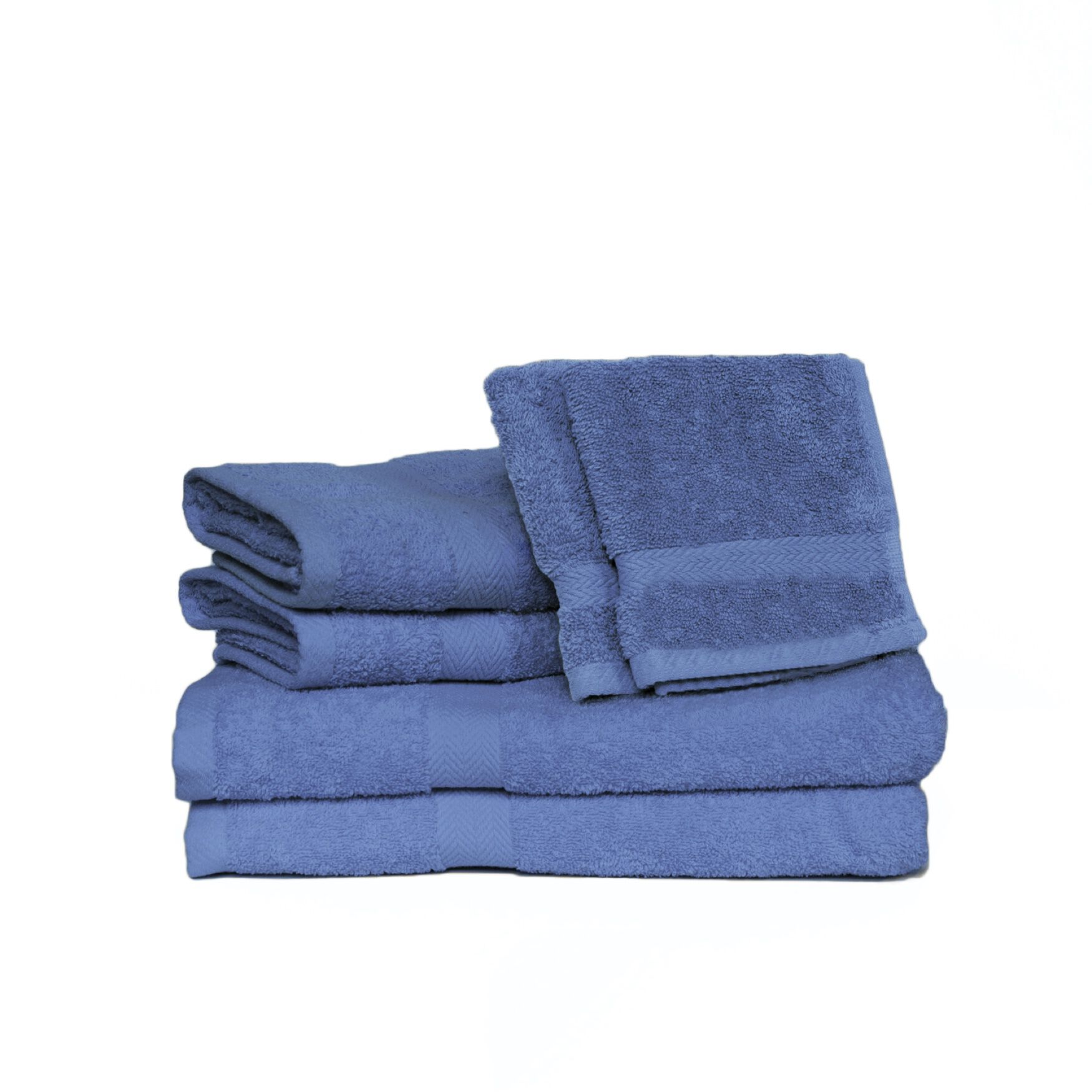 Deluxe 6-Pc. Towel Set, MARINE, hi-res image number 0
