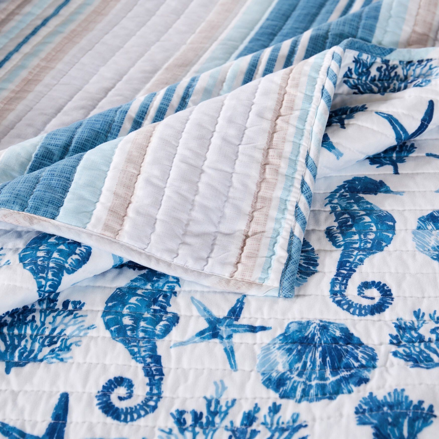 Pebble Beach Quilt And Pillow Sham Set, , alternate image number 3