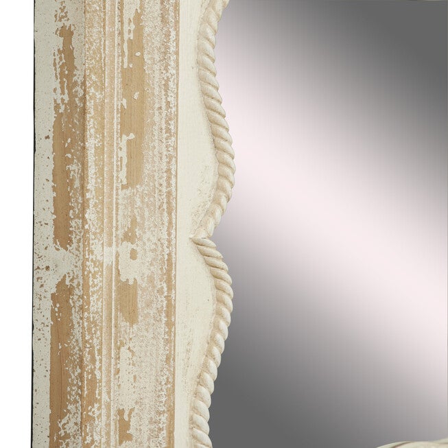 Set Of 4 Brown Wood Vintage Wall Mirror, , alternate image number 4