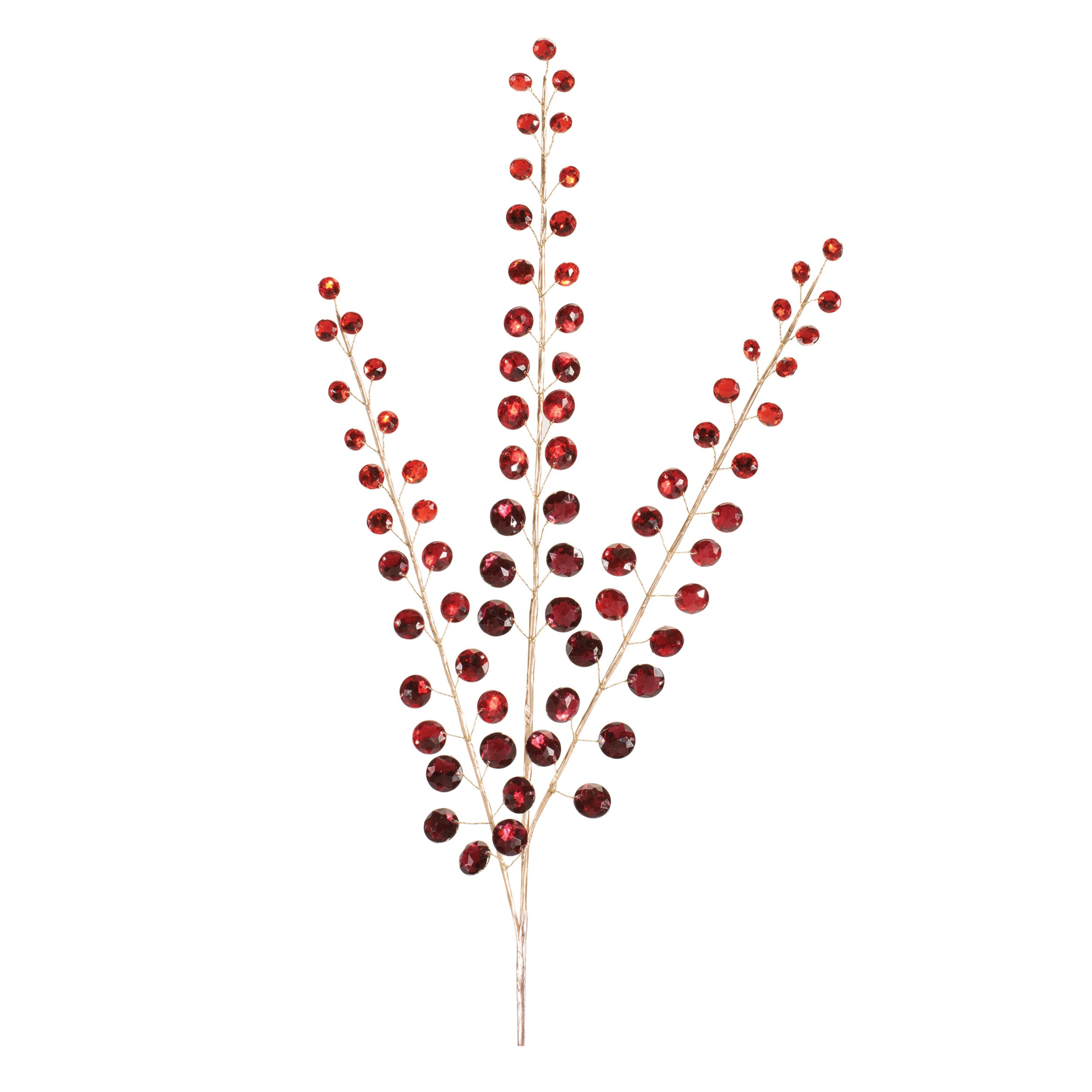 Jewel Bead Spray (Set of 4), RED GOLD, hi-res image number 0
