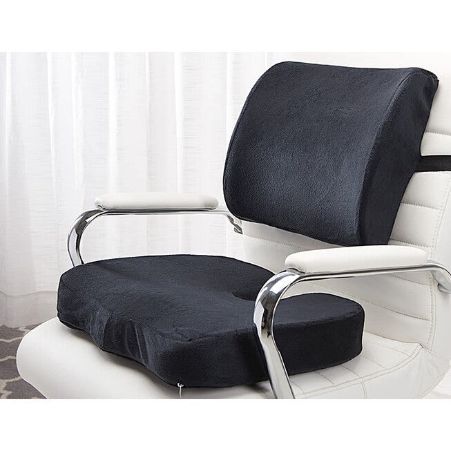 Doctor Pillow Supa Modern Comfort Office Cushio White Standard, BLACK, on-hover image number null