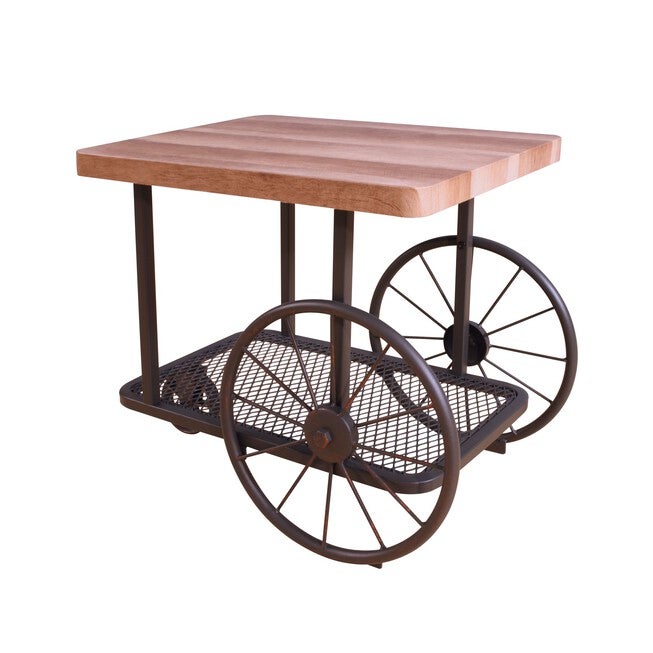 End Table, OAK ANTIQUE GRAY, hi-res image number 0