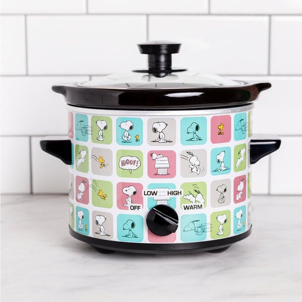 Peanuts Snoopy & Woodstock 2-Qt Slow Cooker, WHITE, hi-res image number 0