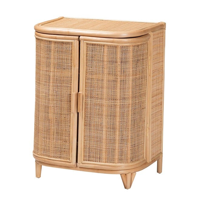 Yanka Bohemian Natural Rattan Storage Cabinet, NATURAL, hi-res image number null