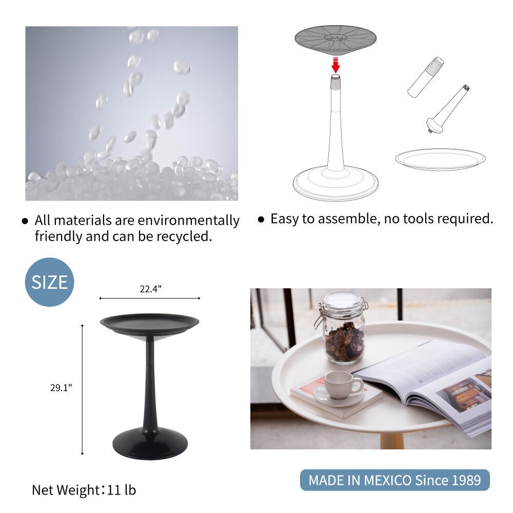 SPROUT 2 IN 1 SIDE TABLE, WHITE, alternate image number 6