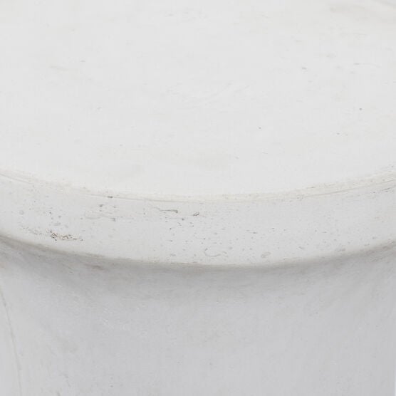 White Fiber Clay Contemporary Stool, , alternate image number null