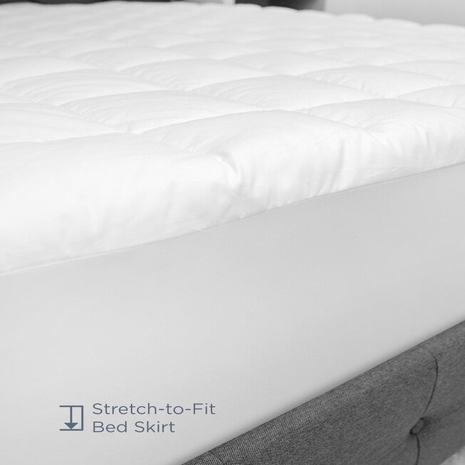 SensorPEDIC Luxury Top Loft Gel Fiber Mattress Pad, , alternate image number 4