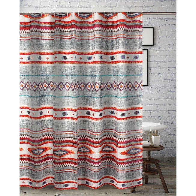 Kiva Shower Curtain, STONE, hi-res image number 0