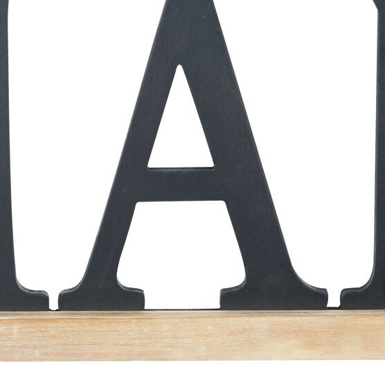 Black Wood Traditional Wall Decor, , alternate image number null