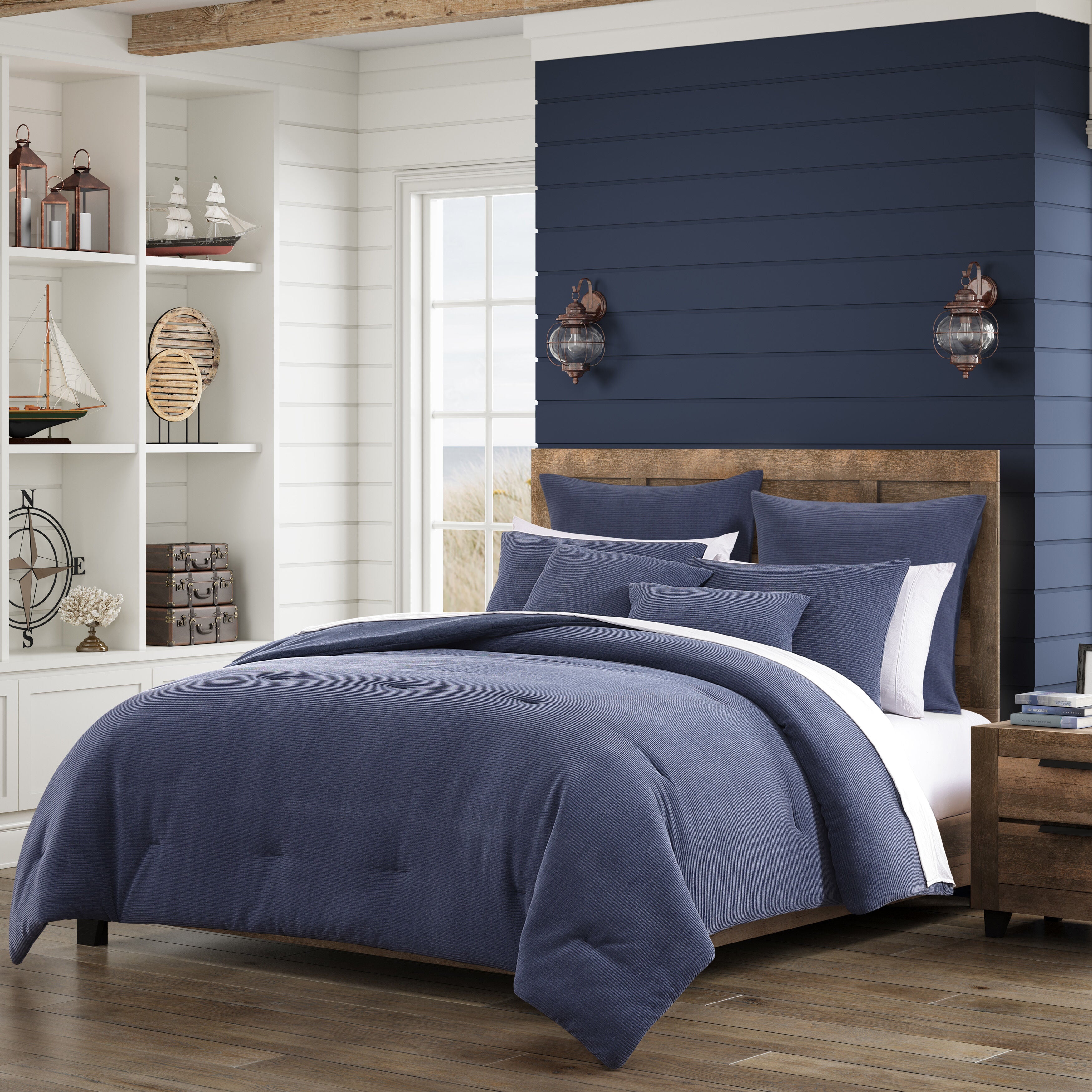 RIVERSIDE COMFORTER SET, BLUE, hi-res image number 0
