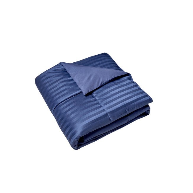 Kathy Ireland 3-Pc Reversible Down Alternative Comforter, Navy Beding, , alternate image number null