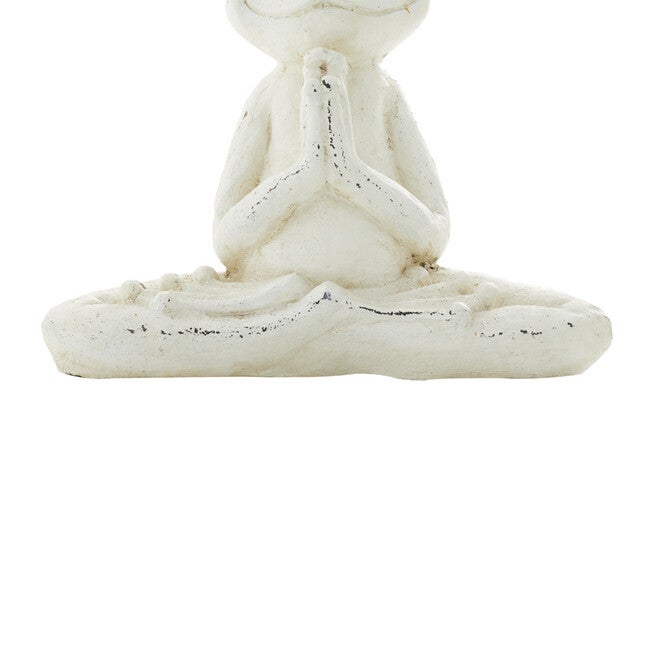 Set Of 2 White Resin Eclectic Garden Sculpture, , alternate image number null