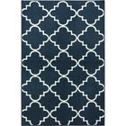 Fancy Trellis Navy 2' 6" X 3' 10", NAVY, hi-res image number null