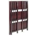 3-Shelf Folding Stackable Bookcase 27.5" Wide-Espresso, , alternate image number null