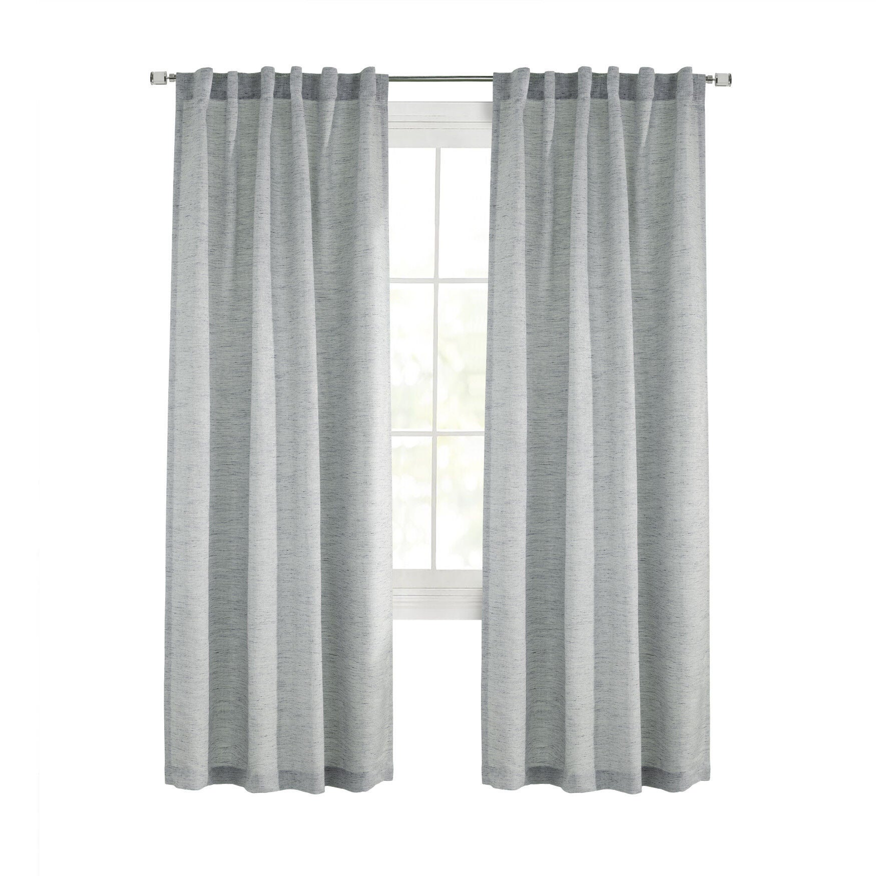Danbury Light Filtering Dual Header Curtain Panel, , on-hover image number 1