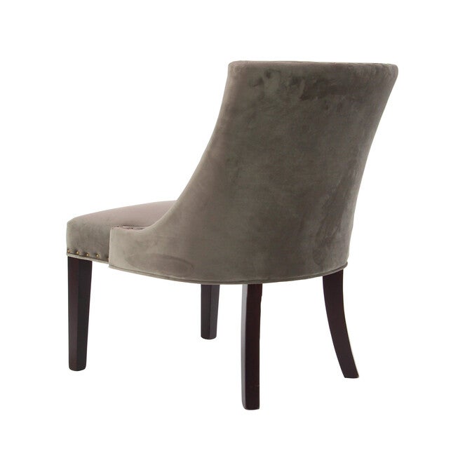 Brown Fabric And Wood Traditional Dining Chair, , on-hover image number null