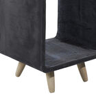Black Fiber Clay Industrial Outdoor Accent Table, , alternate image number null