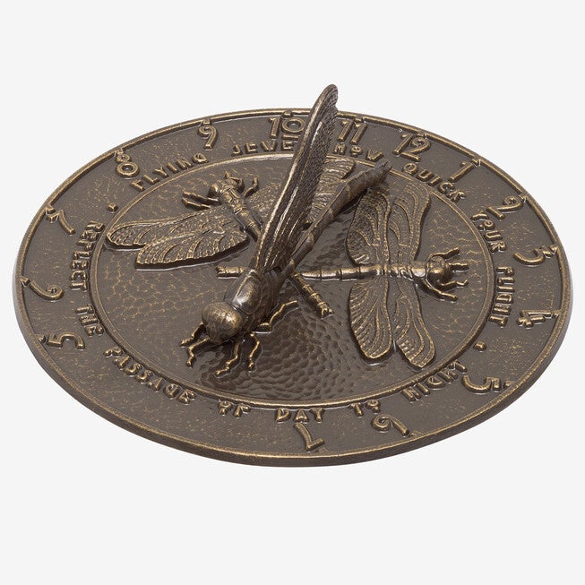 Dragonfly Sundial, FRENCH BRONZE, hi-res image number 0
