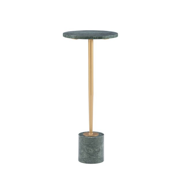 Ayleen Green Marble Gold Drink Table Accent Tables (Including End Tables), GREEN, hi-res image number null
