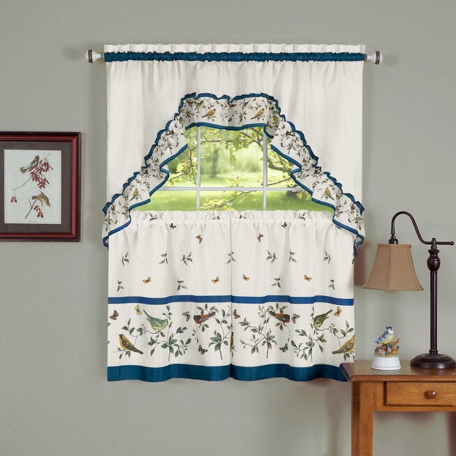 Lovebirds Printed Tier Set, IVORY, hi-res image number null