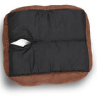 Orthopedic rectangle bolster Pet Bed,Dog Bed, super soft plush, Medium 25x21 inches BROWN, , alternate image number null