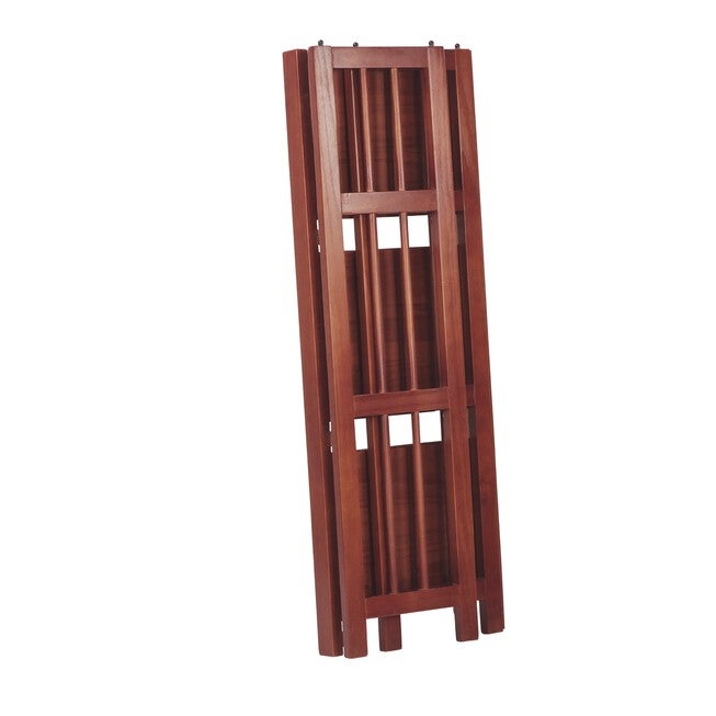 3-Shelf Folding Bookcase 14 inches Wide-Mahogany, , alternate image number 2