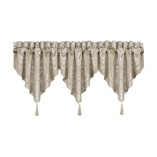 Potenza Sand Window Ascot Valance, SAND, alternate image number null