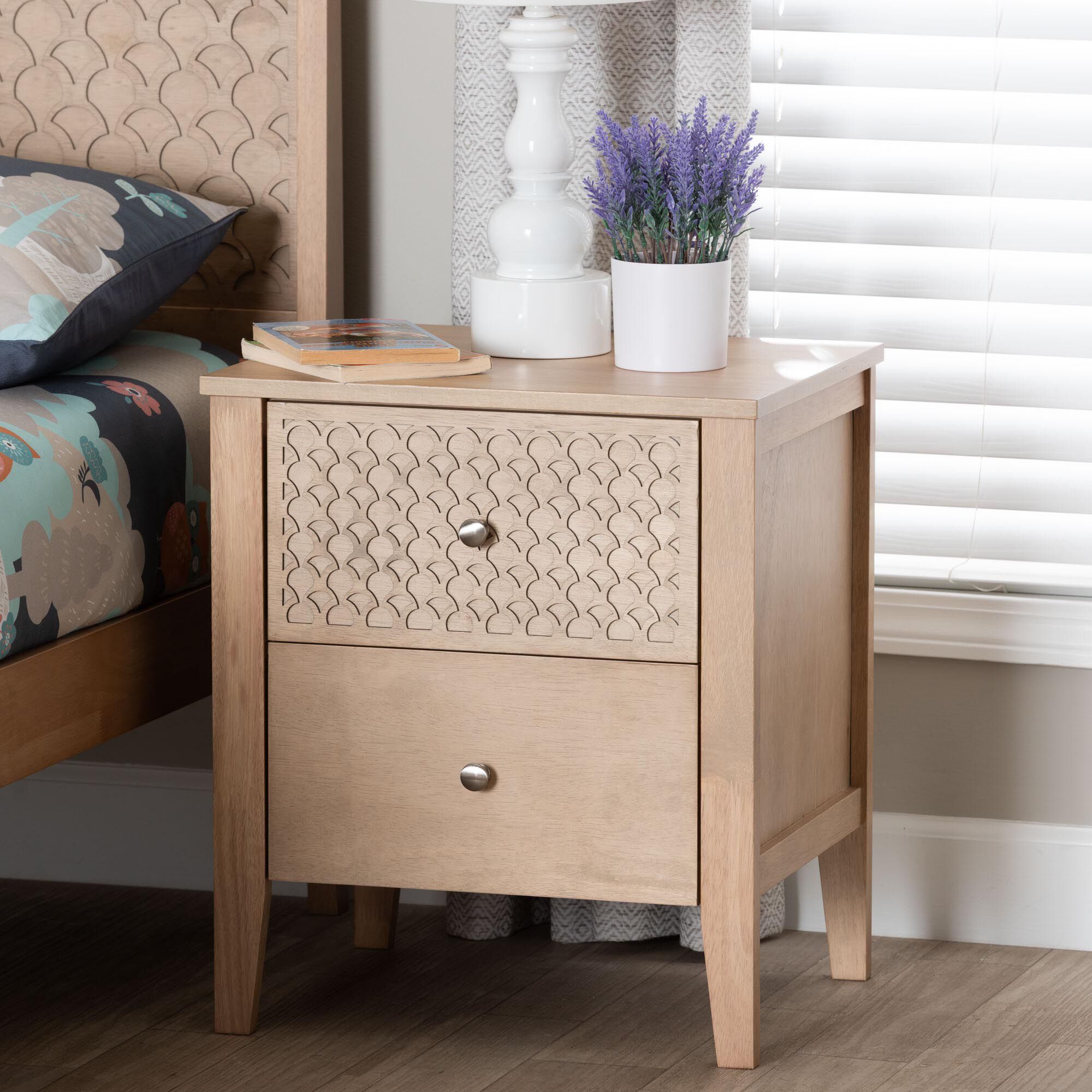 Lara Nightstand, BROWN, hi-res image number 0
