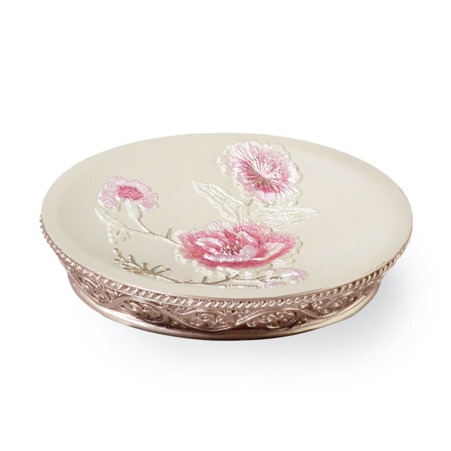 Dublin Rose Soap Dish, BEIGE, hi-res image number 0