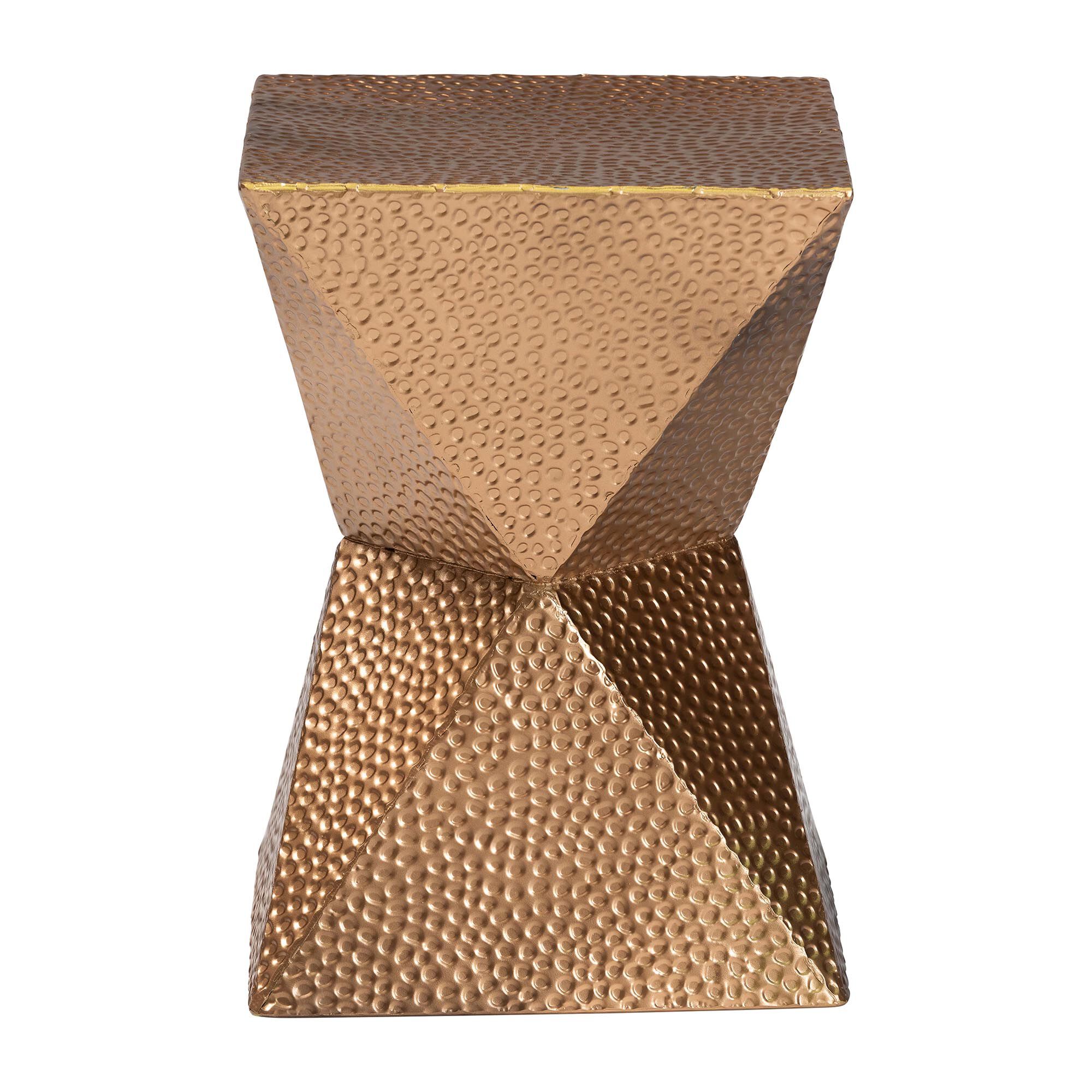 Pacey Textured Metal Accent Table, BRONZE, alternate image number 2
