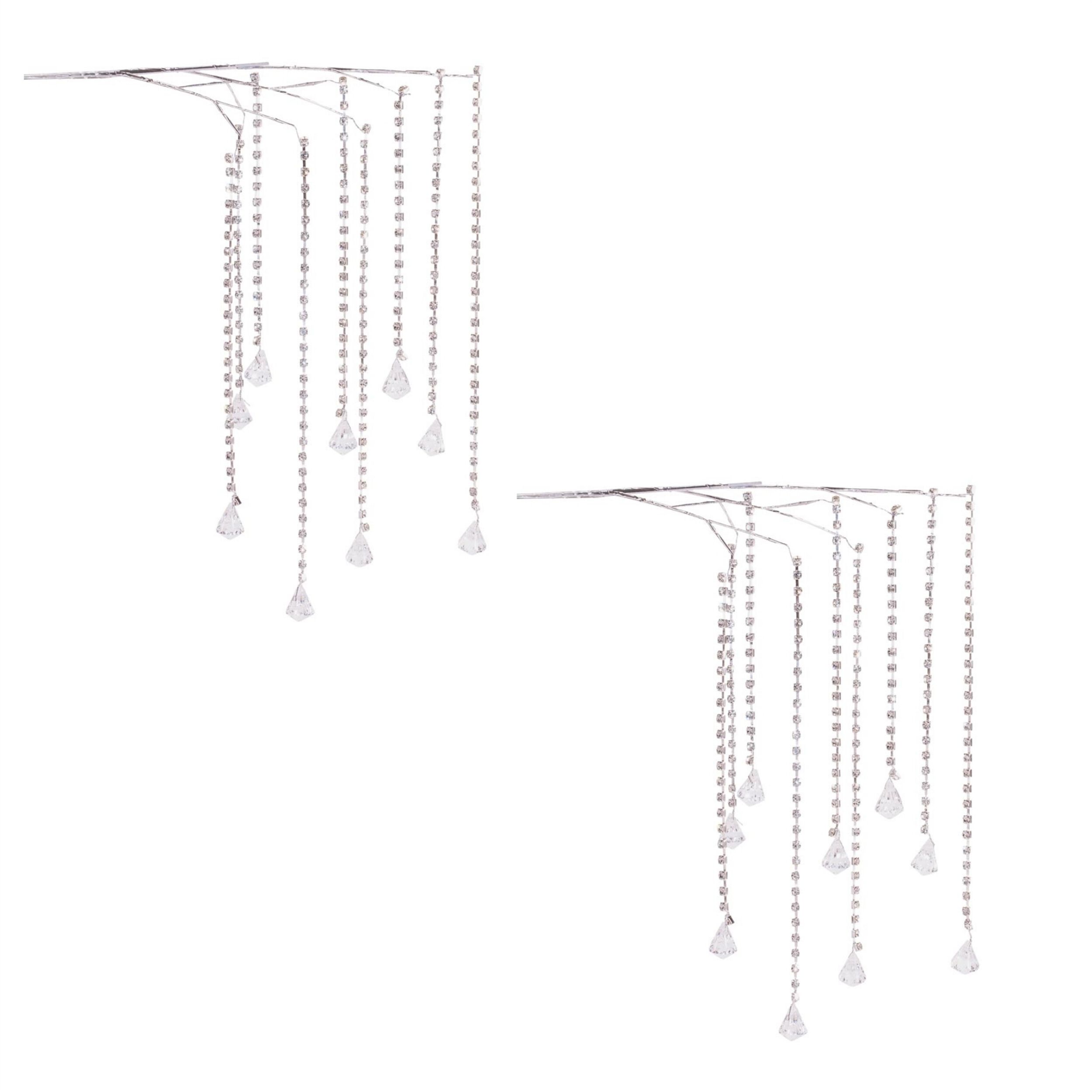 Prism Jewel Drop Spray (Set of 2), SILVER, alternate image number 2