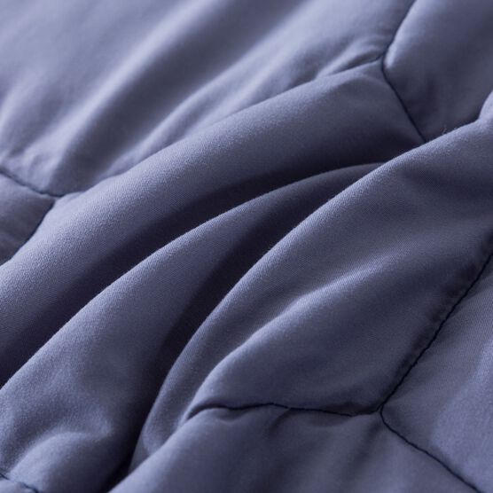 Honeycomb Down Alternative Blanket, Granite/Blue, , alternate image number null