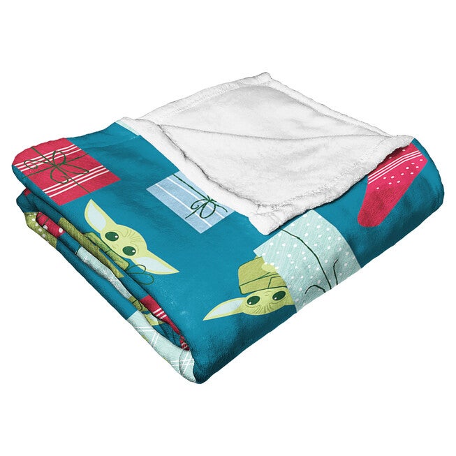 Star Wars: The Mandalorian Best Present Ever Silk Touch Throw Blanket, , alternate image number null