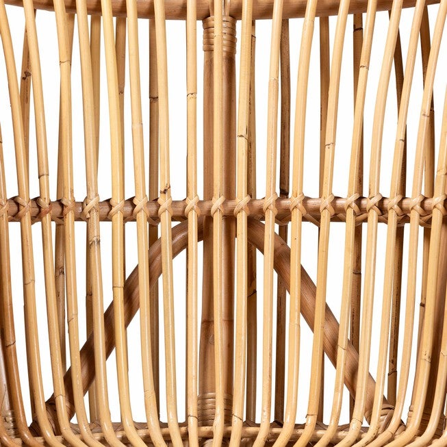 Nagoya Modern Bohemian Natural Rattan Wide Seat Lounge Chair, , alternate image number null