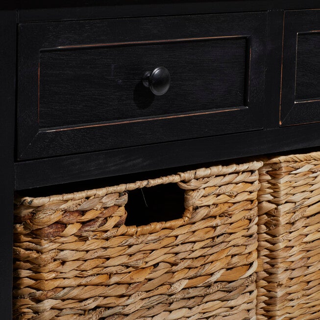 Dark Brown Farmhouse Wood Storage Unit, 20 x 42, , alternate image number null