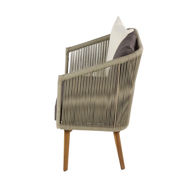 Grey Metal Modern Outdoor Chair, , alternate image number 4