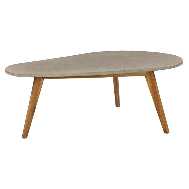 Grey Resin Modern Outdoor Accent Table, GREY, hi-res image number null