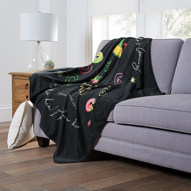 Wb Elf Omg Santa Silk Touch Throw Blanket, , alternate image number null