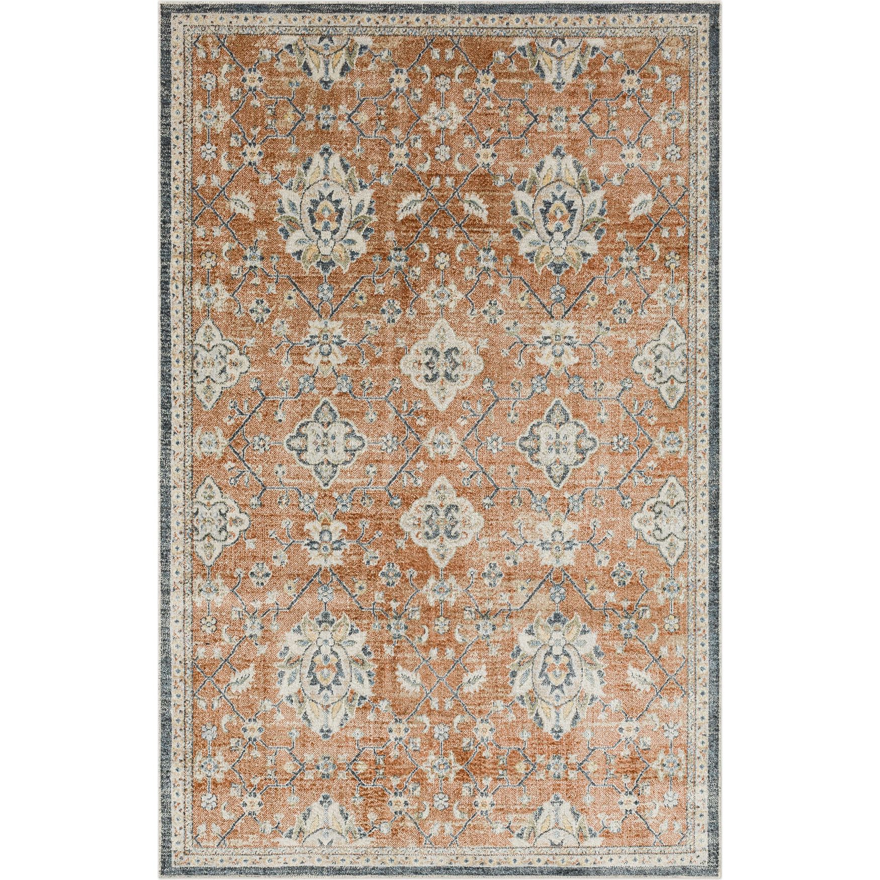 Theseus Area Rug, DARK ORANGE, hi-res image number 0