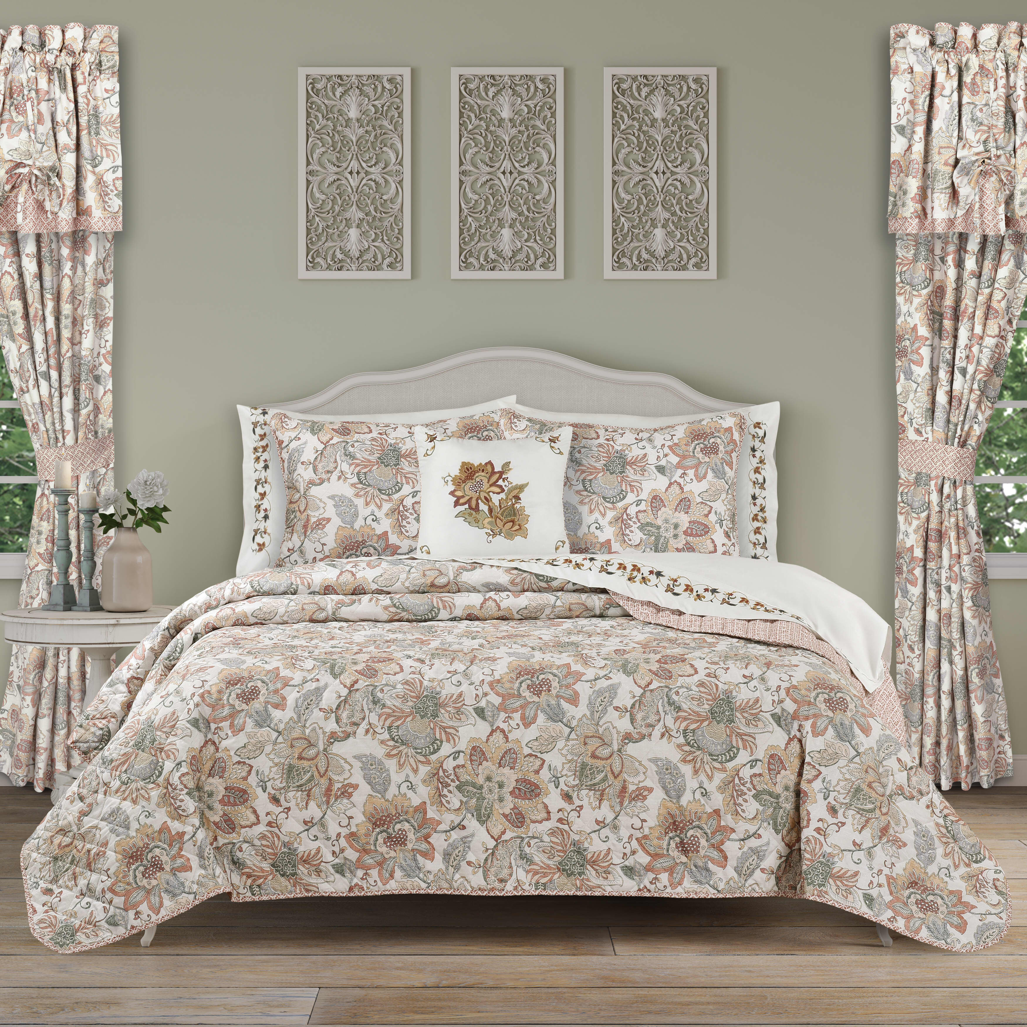 Janessa 3 Piece Quilt Set, SPICE, hi-res image number 0