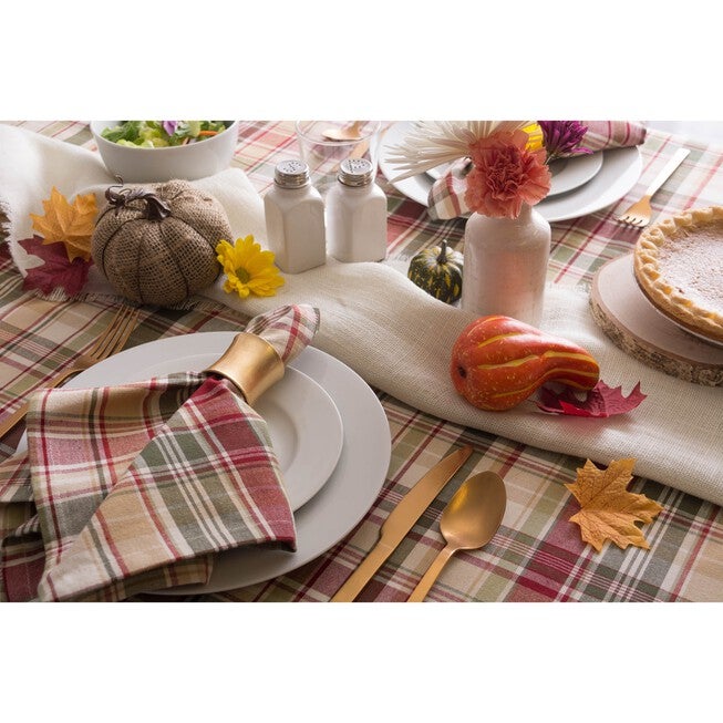 Give Thanks Plaid Tablecloth 60x120, , alternate image number null