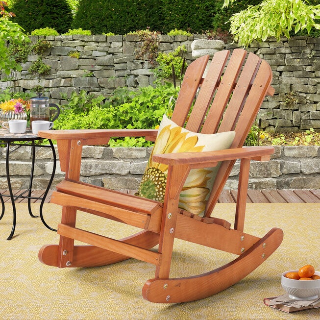 Adirondack Wooden Rocking Chair, , alternate image number 9