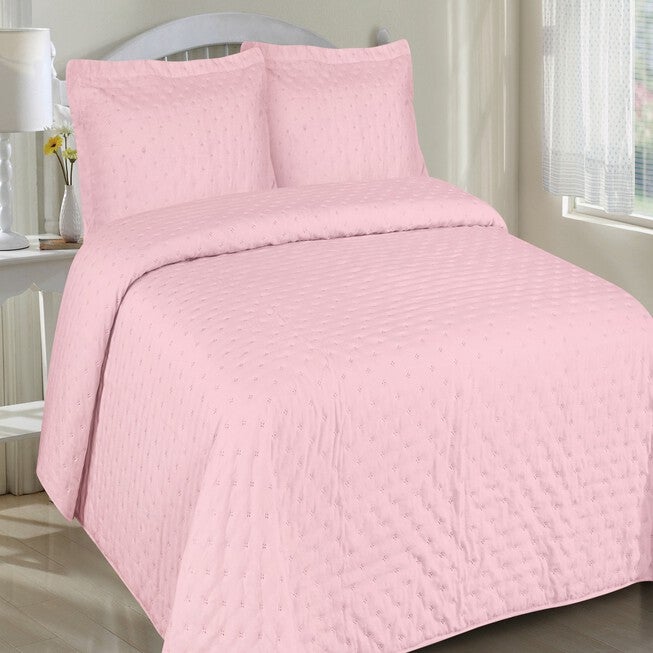 Garment Washed Quilt Set, ROSE, hi-res image number null