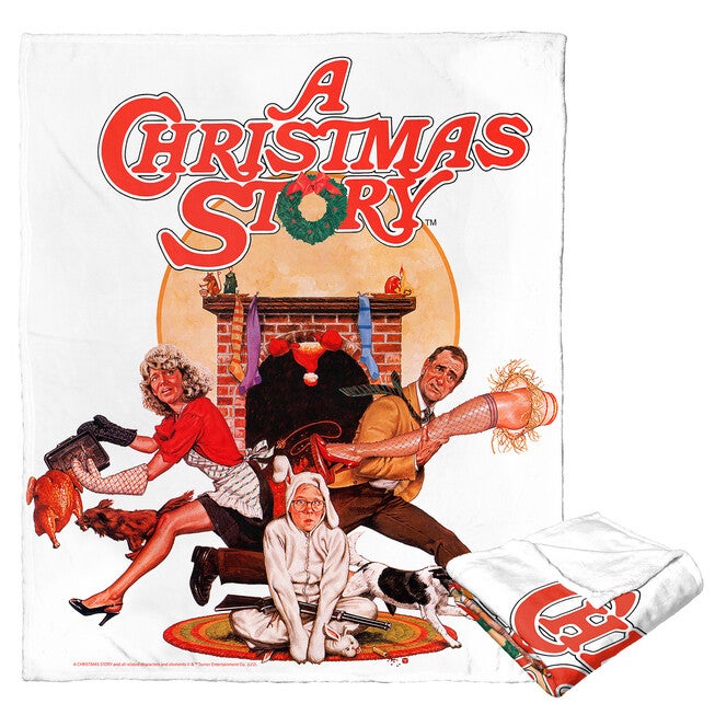 Wb A Christmas Story Christmas Story Poster Silk Touch Throw, O, hi-res image number null