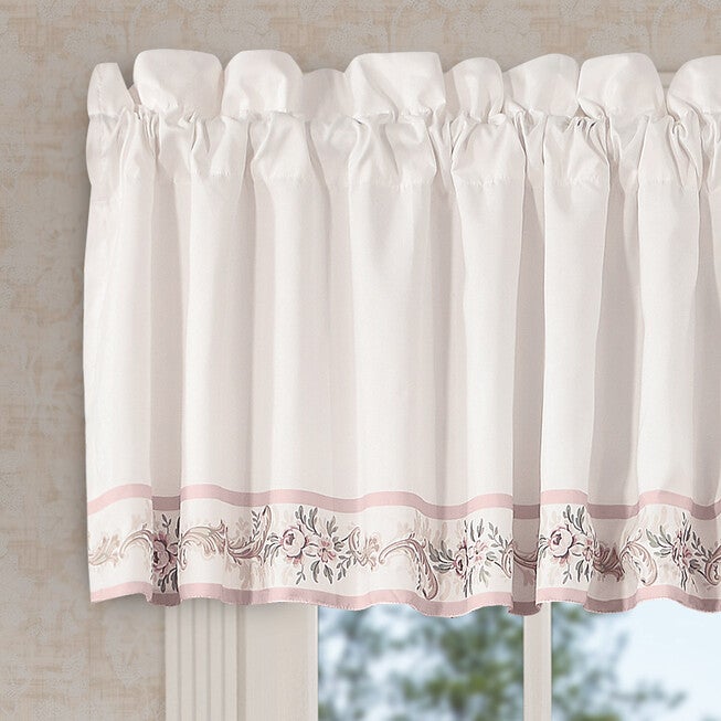 Avant Garden Window Straight Valance, BLUSH, alternate image number null