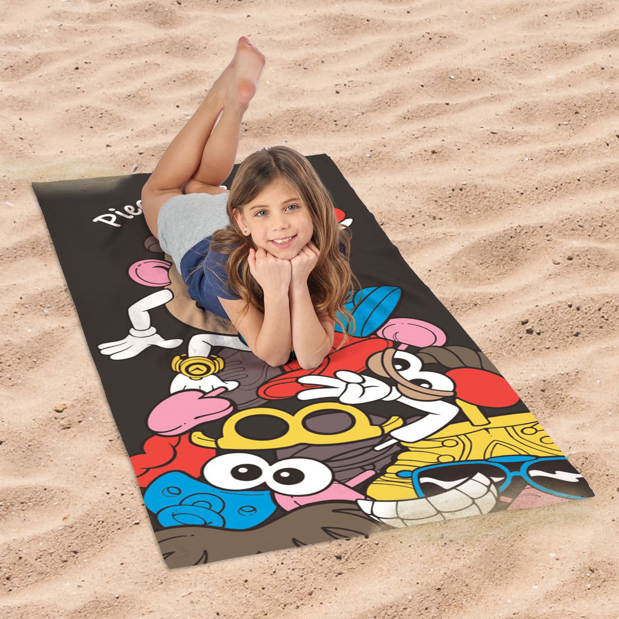 Potato Head Peace Keeper Microfiber Beach Towel 30x60 inches, POTATO HEAD, alternate image number 1
