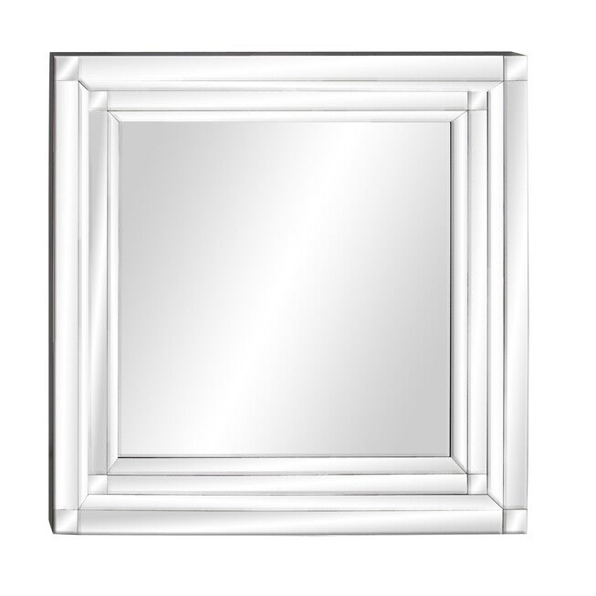 Clear Glam Wood Wall Mirror, , alternate image number null