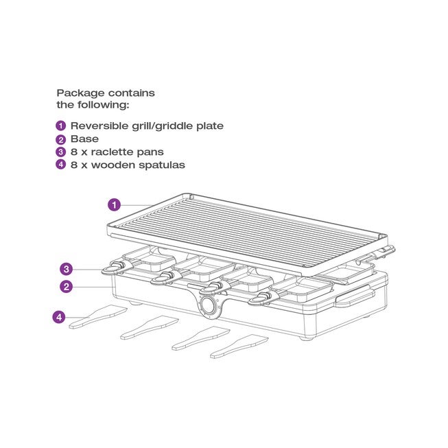 Party Grill & Raclette, 8 Person, , alternate image number 6
