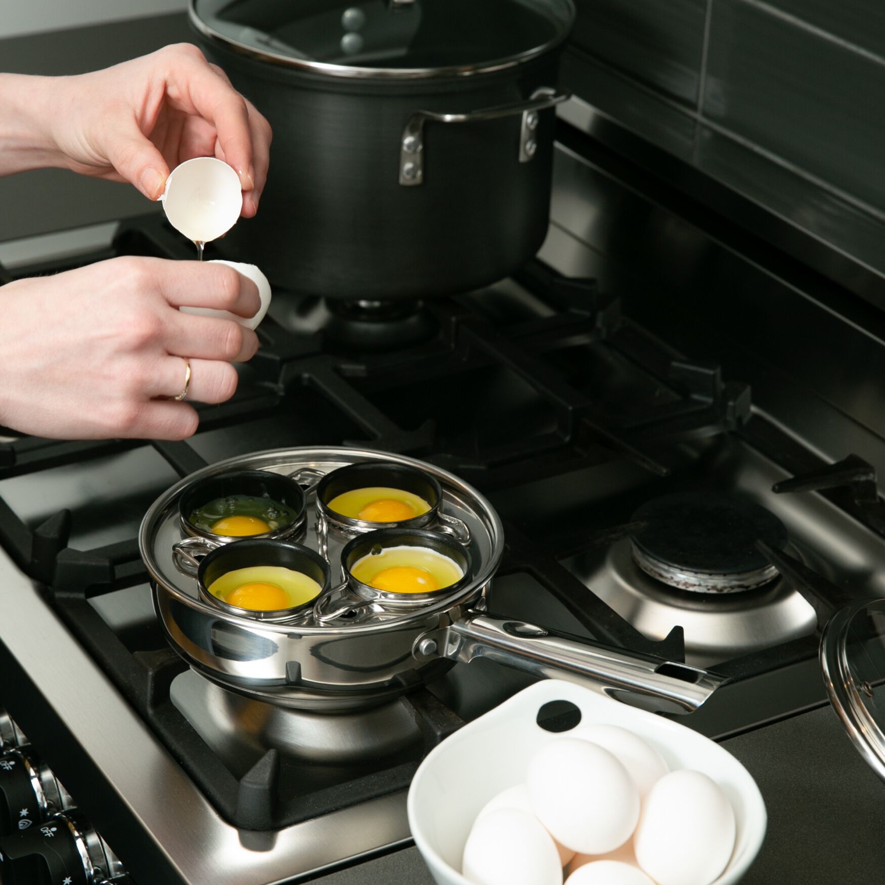 4 Egg Poacher Set, , alternate image number 3